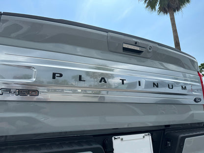 Platinum Tailgate Letter Inserts Fits 2021-2023 Ford F-150