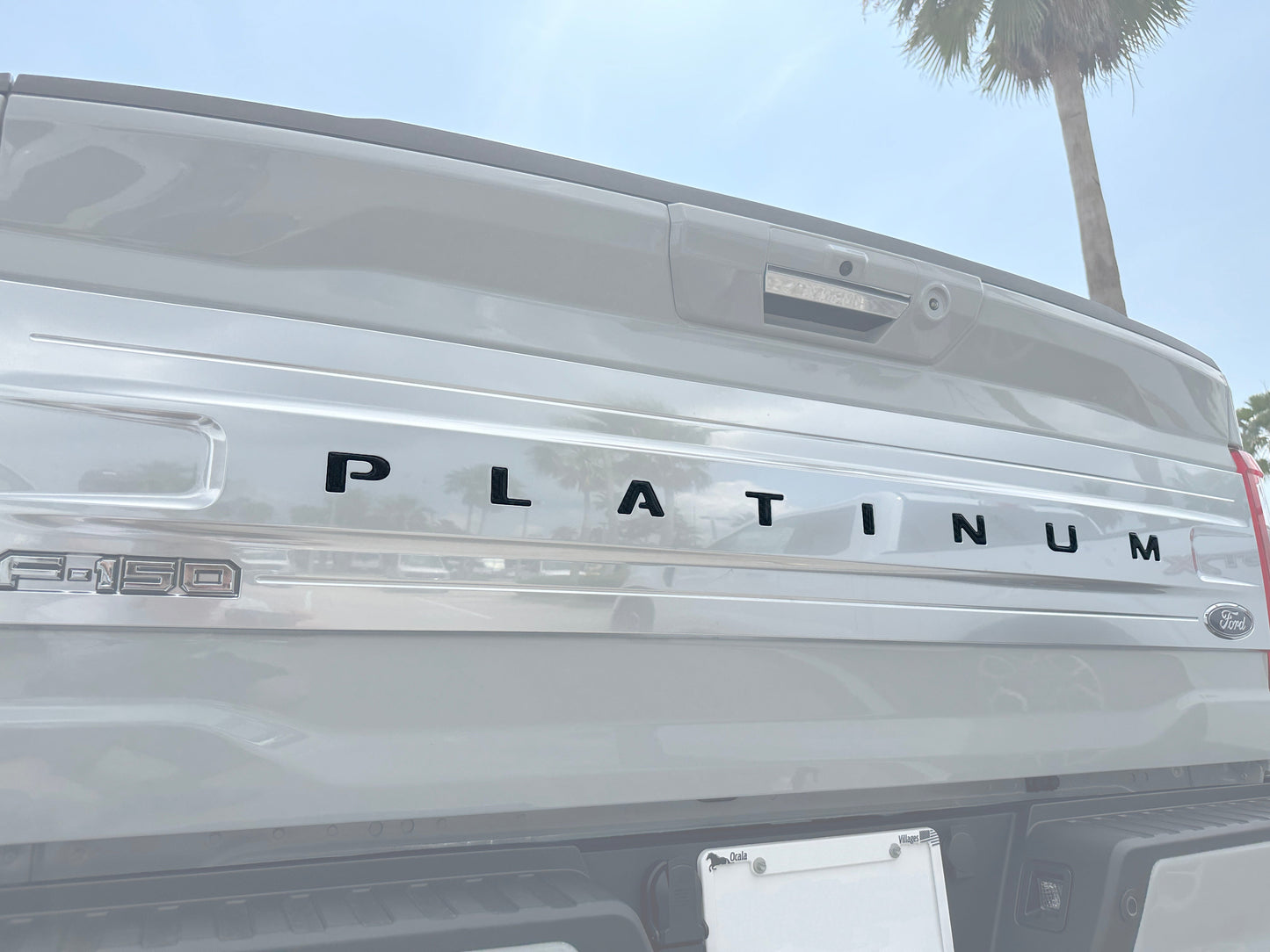 Platinum Tailgate Letter Inserts Fits 2021-2023 Ford F-150