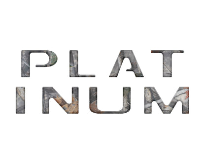 Tailgate Letter Inserts Fits 2018-2020 Ford F-150 Platinum