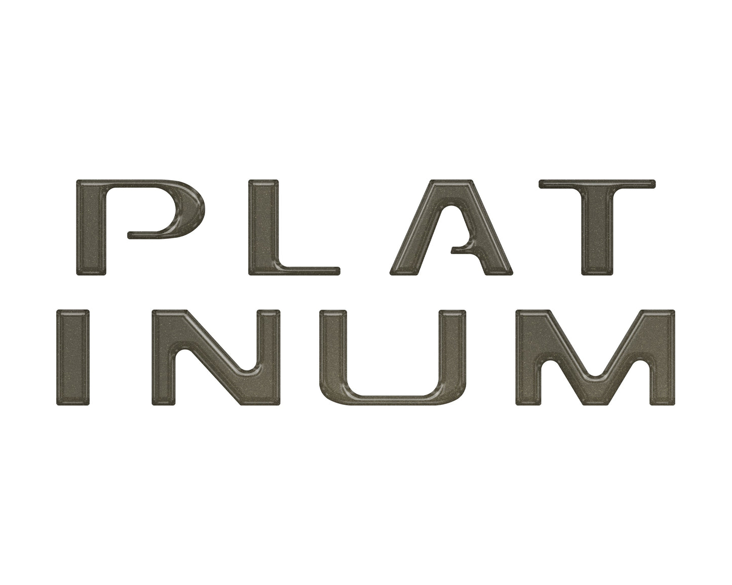 Platinum Tailgate Letter Inserts Fits 2021-2023 Ford F-150