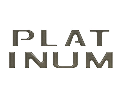 Platinum Tailgate Letter Inserts Fits 2021-2023 Ford F-150