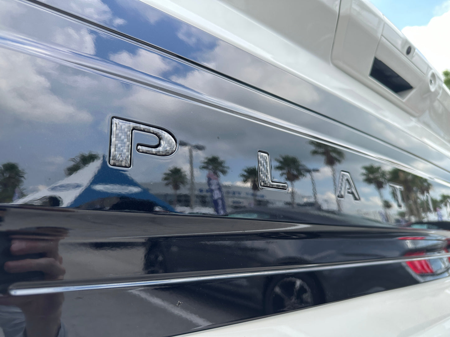 Platinum Tailgate Letter Inserts Fits 2021-2023 Ford F-150