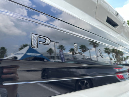 Platinum Tailgate Letter Inserts Fits 2021-2023 Ford F-150