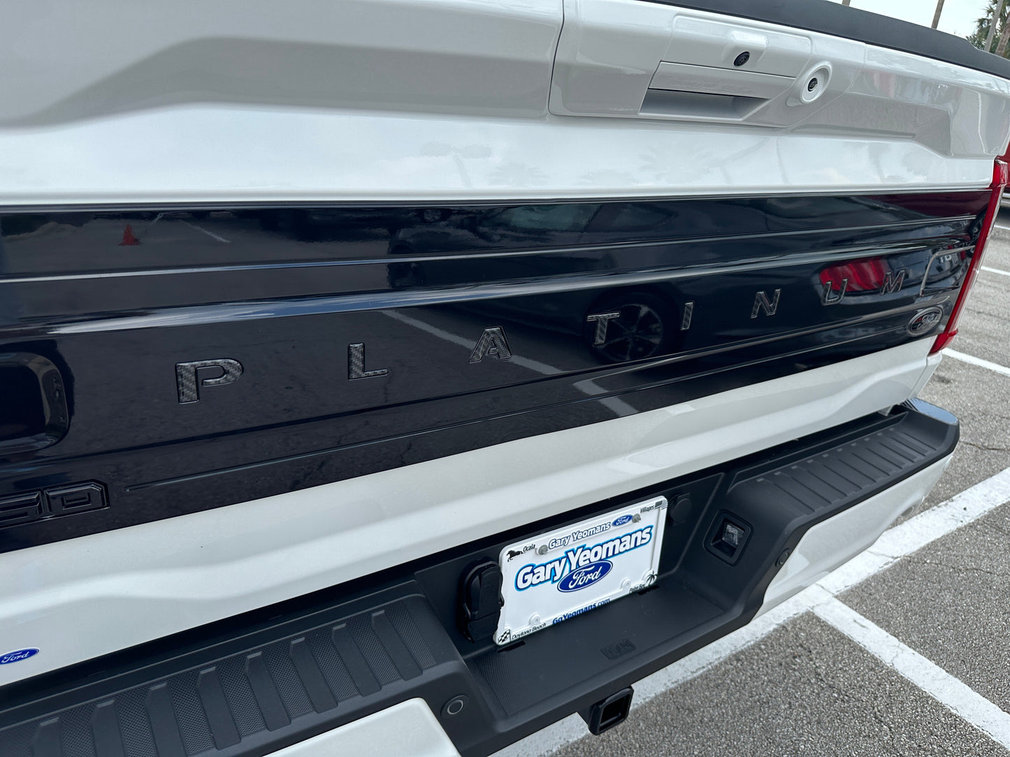 Platinum Tailgate Letter Inserts Fits 2021-2023 Ford F-150