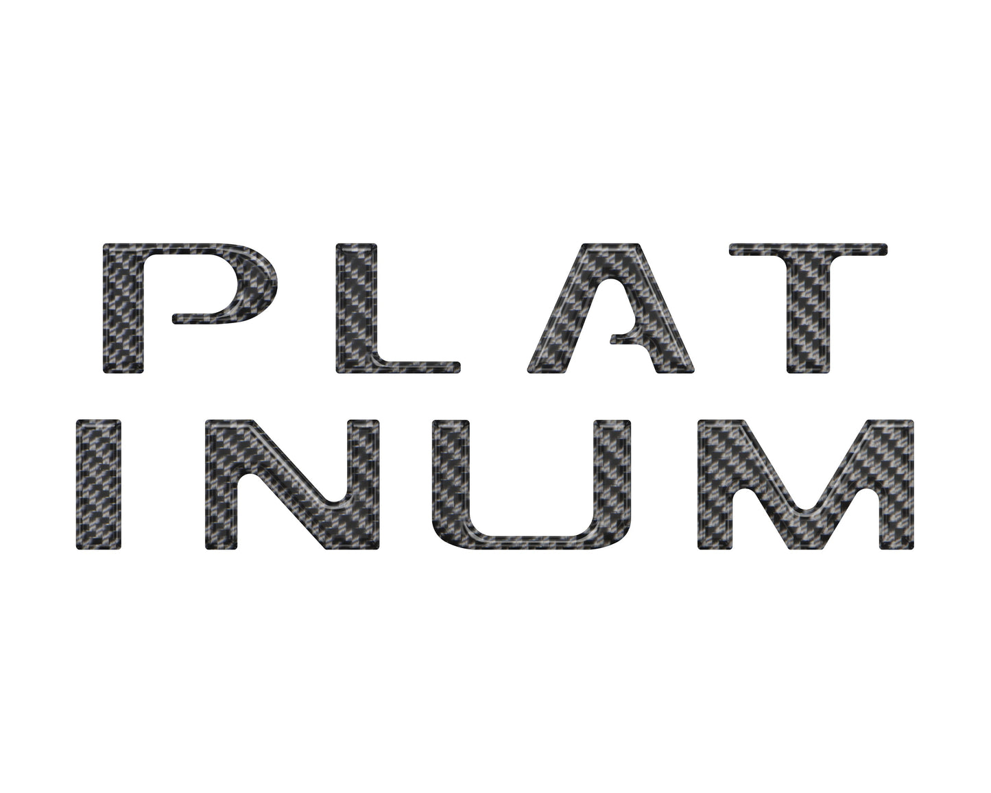 Tailgate Letter Inserts Fits 2018-2020 Ford F-150 Platinum