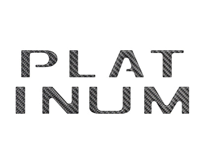 Tailgate Letter Inserts Fits 2018-2020 Ford F-150 Platinum