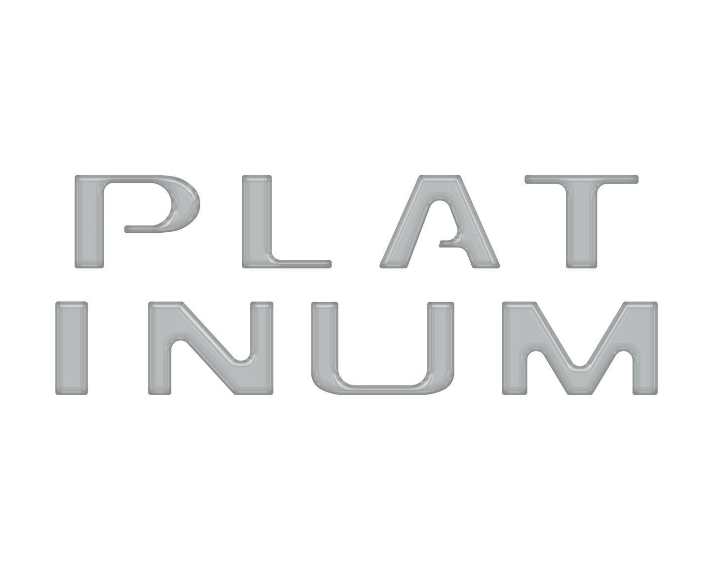 Platinum Tailgate Letter Inserts Fits 2021-2023 Ford F-150