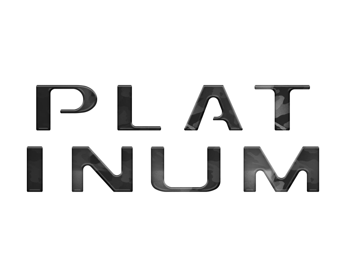 Tailgate Letter Inserts Fits 2018-2020 Ford F-150 Platinum