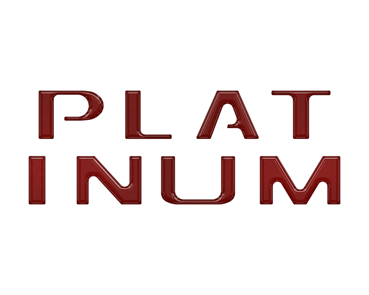 Platinum Tailgate Letter Inserts Fits 2021-2023 Ford F-150