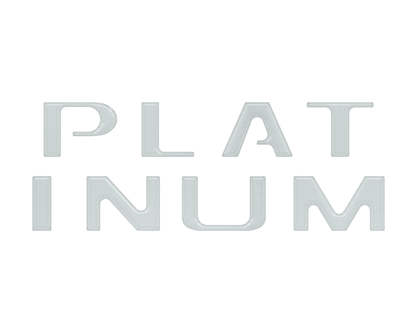 Platinum Tailgate Letter Inserts Fits 2021-2023 Ford F-150