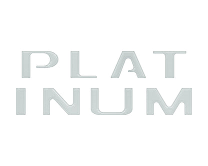 Platinum Tailgate Letter Inserts Fits 2021-2023 Ford F-150