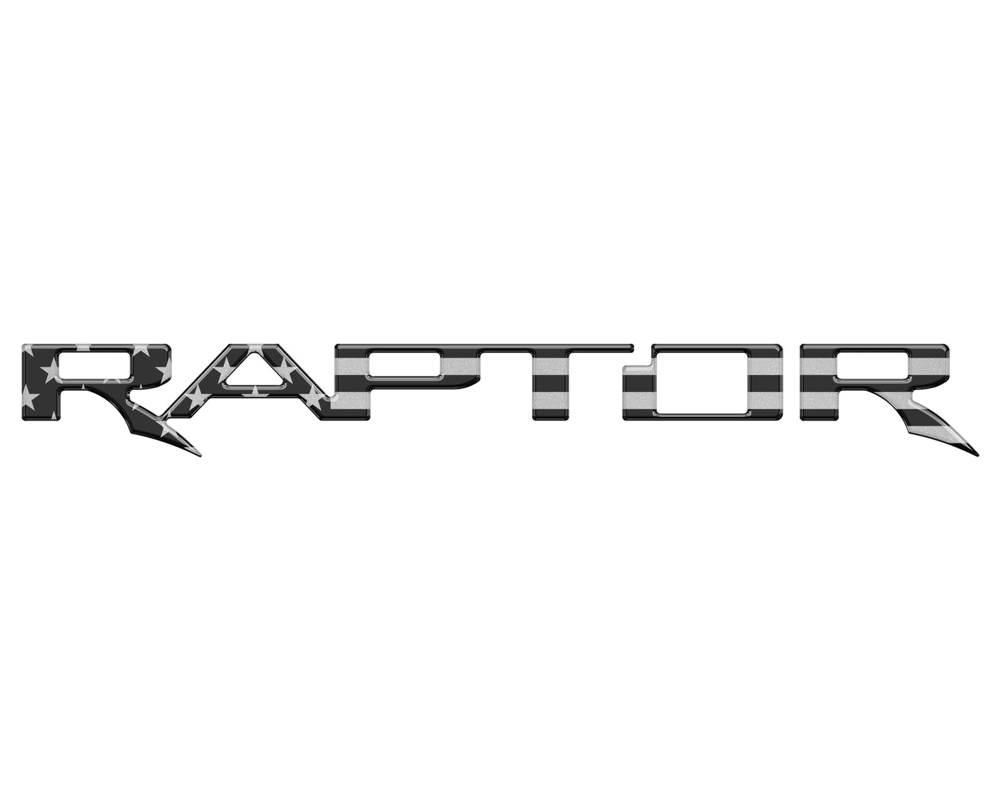 Raptor Tailgate Emblem Inserts Fits 2017-2026 Ford F-150 Raptor