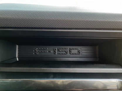 Passenger Cubby Letter Overlays Fits 2021-2026 Ford F-150 XL/STX