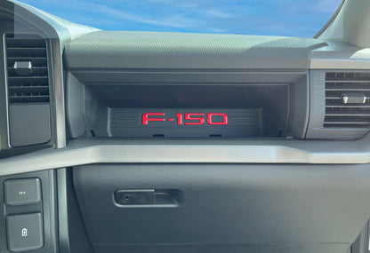Passenger Cubby Letter Overlays Fits 2021-2026 Ford F-150 XL/STX