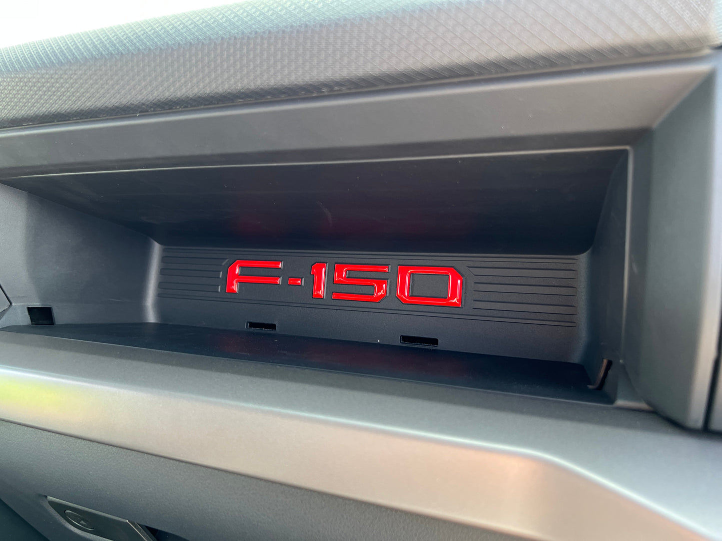 Passenger Cubby Letter Overlays Fits 2021-2026 Ford F-150 XL/STX