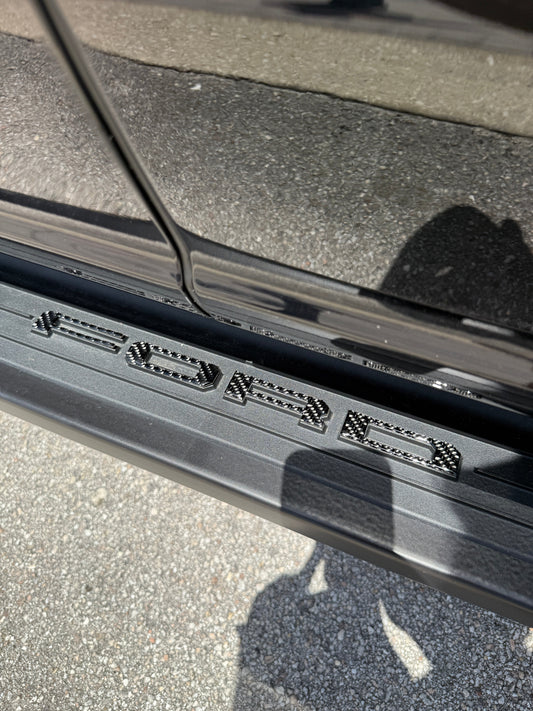 Lightning Running Board Overlays Fits 2022-2026 Ford F150 Lightning