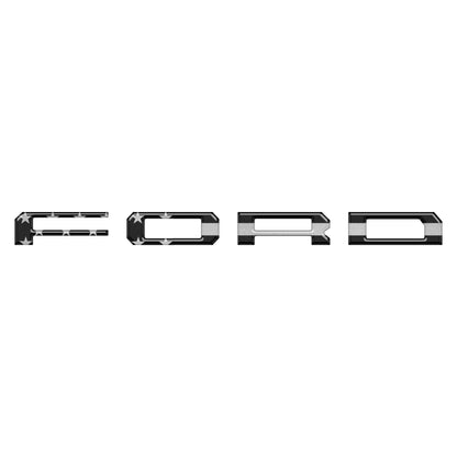 Lightning Rear Bumper Overlays Fits 2022-2026 Ford F-150 Lightning