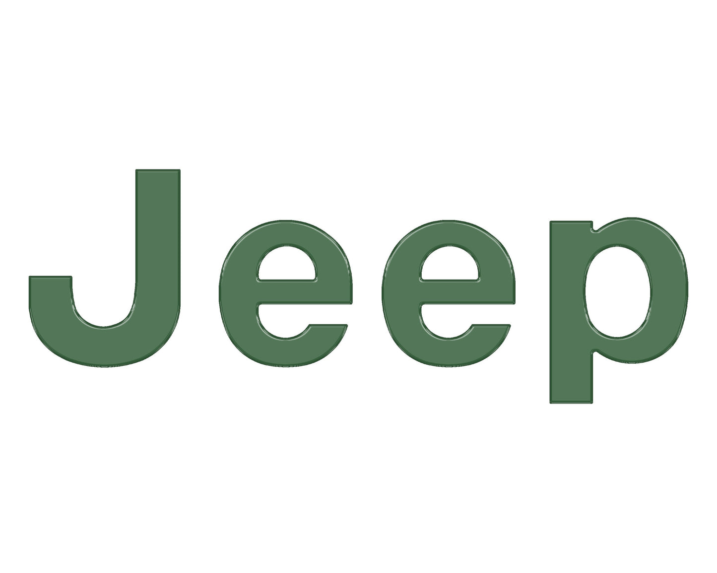 Tailgate Letter Overlays Fits 2019-2026 Jeep Gladiator