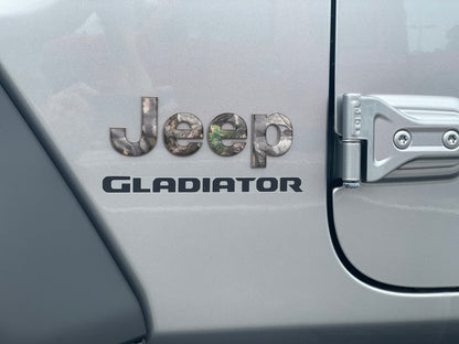 Driver & Passenger Side Emblem Overlays Fits 2019-2026 Jeep Gladiator