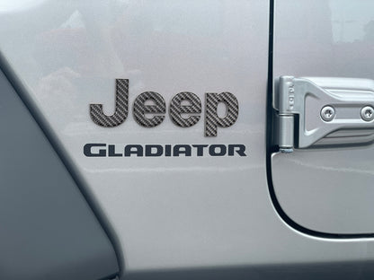 Driver & Passenger Side Emblem Overlays Fits 2019-2026 Jeep Gladiator