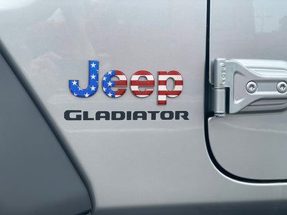 Driver & Passenger Side Emblem Overlays Fits 2019-2026 Jeep Gladiator