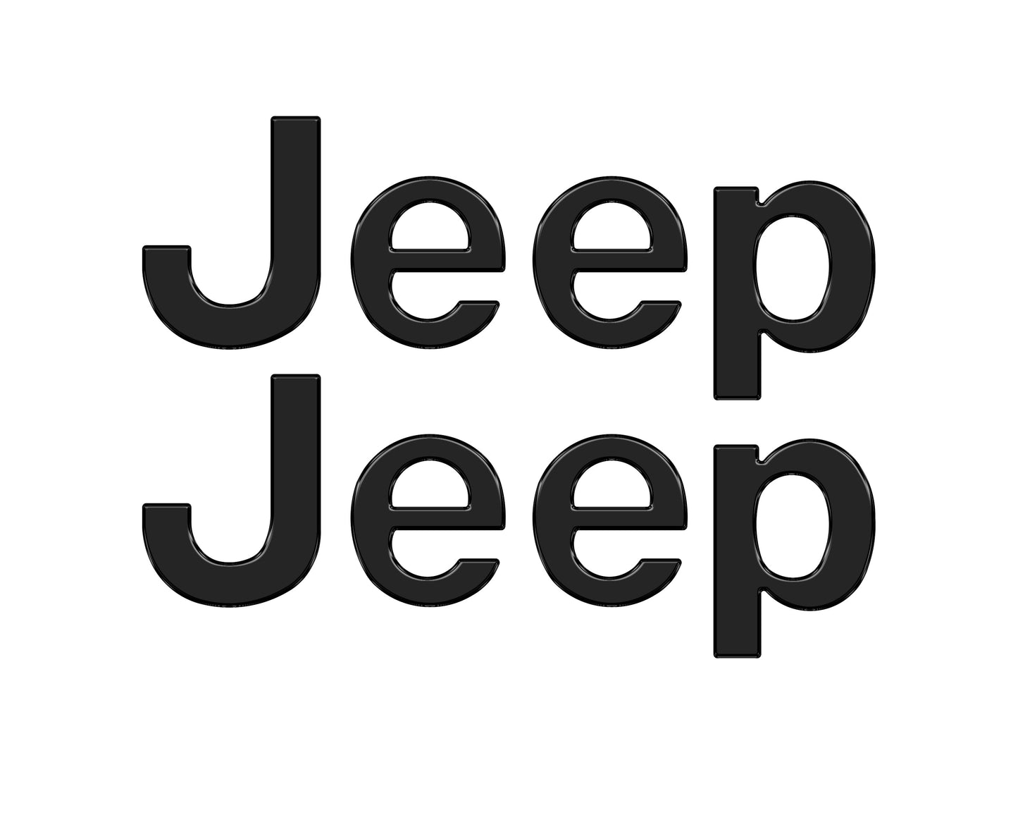 Jeep Wrangler JL Letter Overlays (Driver & Passenger Side) 2018–2025