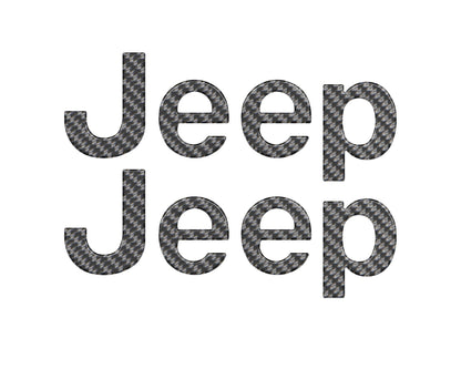 Jeep Wrangler JL Letter Overlays (Driver & Passenger Side) 2018–2025