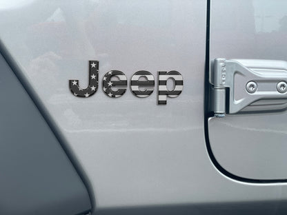Jeep Wrangler JL Letter Overlays (Driver & Passenger Side) 2018–2025