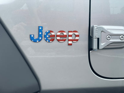 Jeep Wrangler JL Letter Overlays (Driver & Passenger Side) 2018–2025