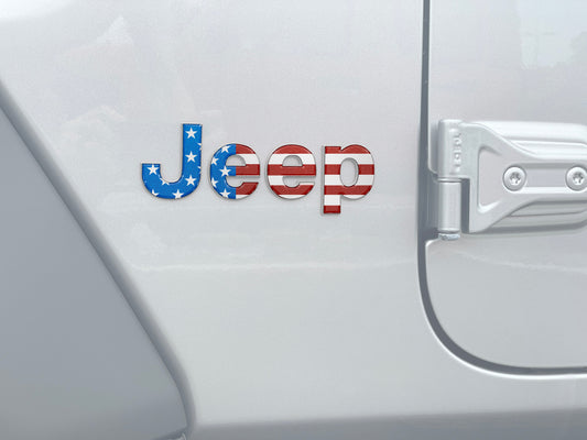 Jeep Wrangler JL Letter Overlays (Driver & Passenger Side) 2018–2025