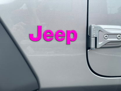 Jeep Wrangler JL Letter Overlays (Driver & Passenger Side) 2018–2025
