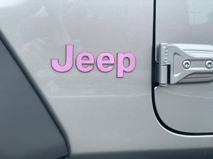 Jeep Wrangler JL Letter Overlays (Driver & Passenger Side) 2018–2025