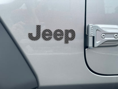 Jeep Wrangler JL Letter Overlays (Driver & Passenger Side) 2018–2025