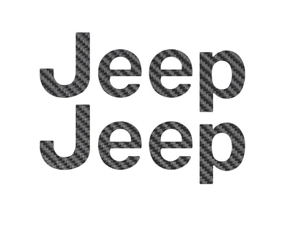 Jeep Wrangler JL Letter Overlays (Driver & Passenger Side) 2018–2025