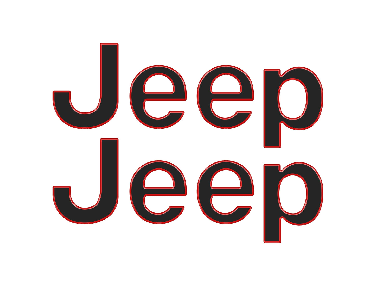 Jeep Wrangler JL Letter Overlays (Driver & Passenger Side) 2018–2025