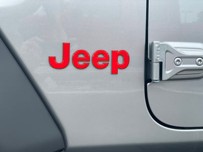 Jeep Wrangler JL Letter Overlays (Driver & Passenger Side) 2018–2025