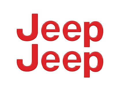 Jeep Wrangler JL Letter Overlays (Driver & Passenger Side) 2018–2025