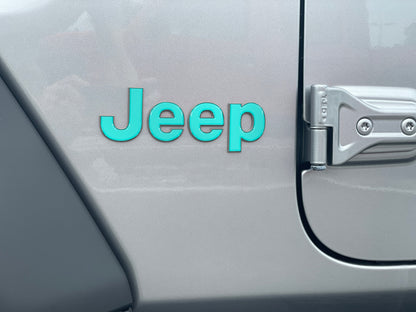 Jeep Wrangler JL Letter Overlays (Driver & Passenger Side) 2018–2025