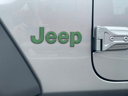 Jeep Wrangler JL Letter Overlays (Driver & Passenger Side) 2018–2025