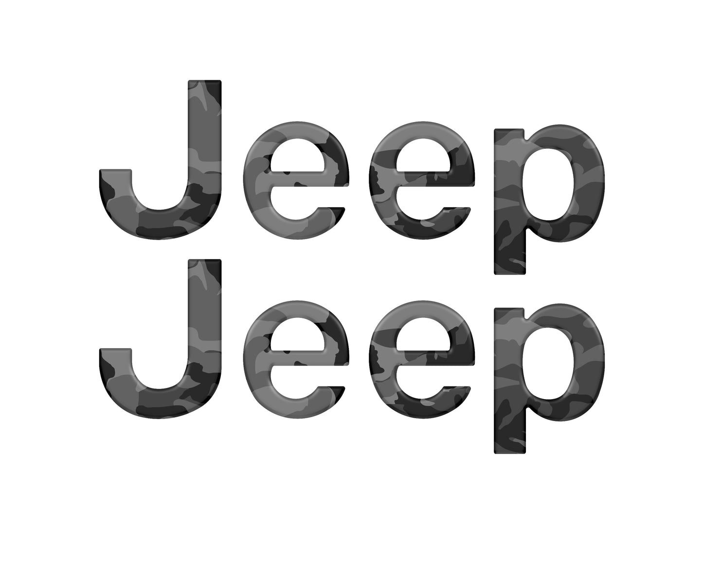 Jeep Wrangler JL Letter Overlays (Driver & Passenger Side) 2018–2025