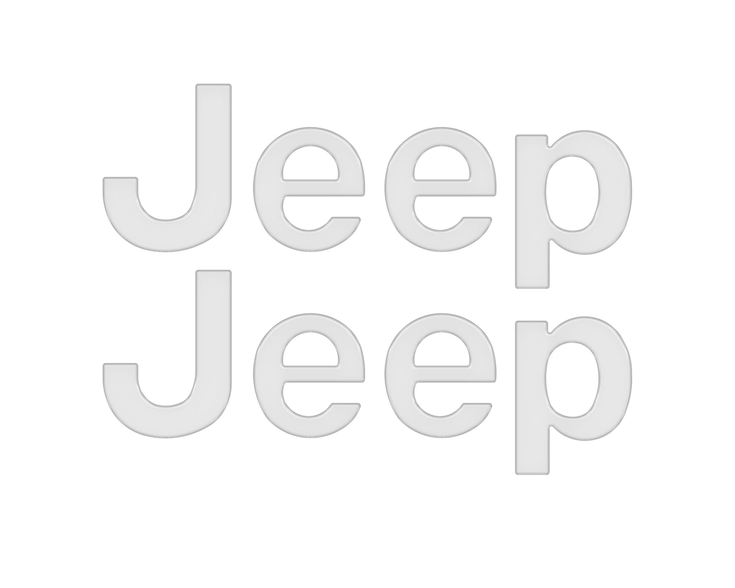 Jeep Wrangler JL Letter Overlays (Driver & Passenger Side) 2018–2025