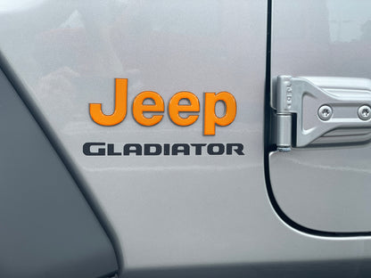 Driver & Passenger Side Emblem Overlays Fits 2019-2026 Jeep Gladiator
