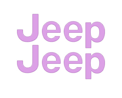 Driver & Passenger Side Emblem Overlays Fits 2019-2026 Jeep Gladiator