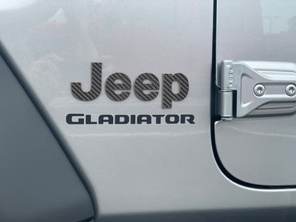 Driver & Passenger Side Emblem Overlays Fits 2019-2026 Jeep Gladiator