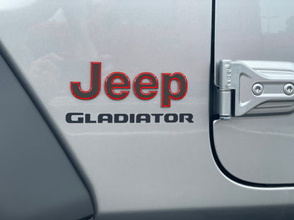 Driver & Passenger Side Emblem Overlays Fits 2019-2026 Jeep Gladiator