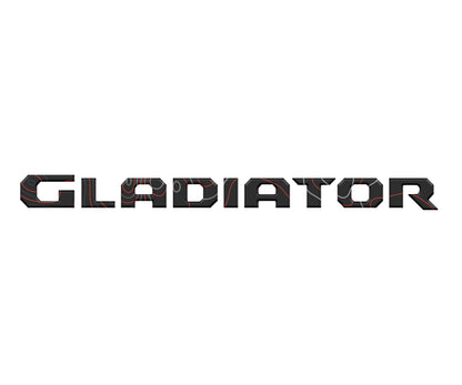 Raised Lettering Decal Fits 2020-2026 Jeep Gladiator