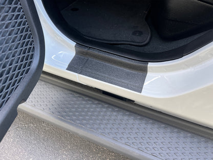 Textured Door Sill Overlays – Fits 2019–2025 Jeep Wrangler