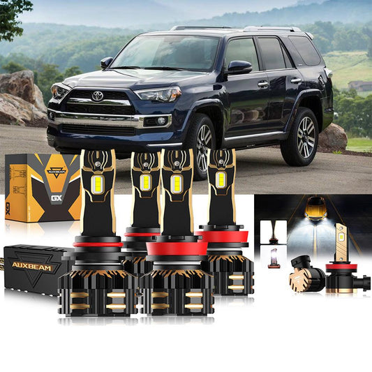Complete LED Lighting Upgrade Kit for 2010-2020 Toyota 4Runner – Headlights, Fog, and Front LEDs
