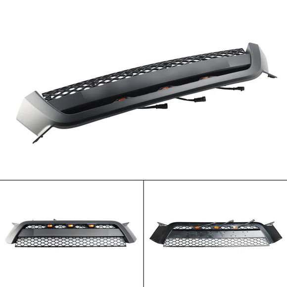 Aftermarket TRD Pro Style Matte Black Front Grille w/ LED for Toyota 4Runner 2010–2013
