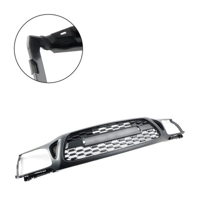 Aftermarket TRD Pro Style Matte Black Front Grille w/ LED & Letters for Toyota Tacoma 2001–2004